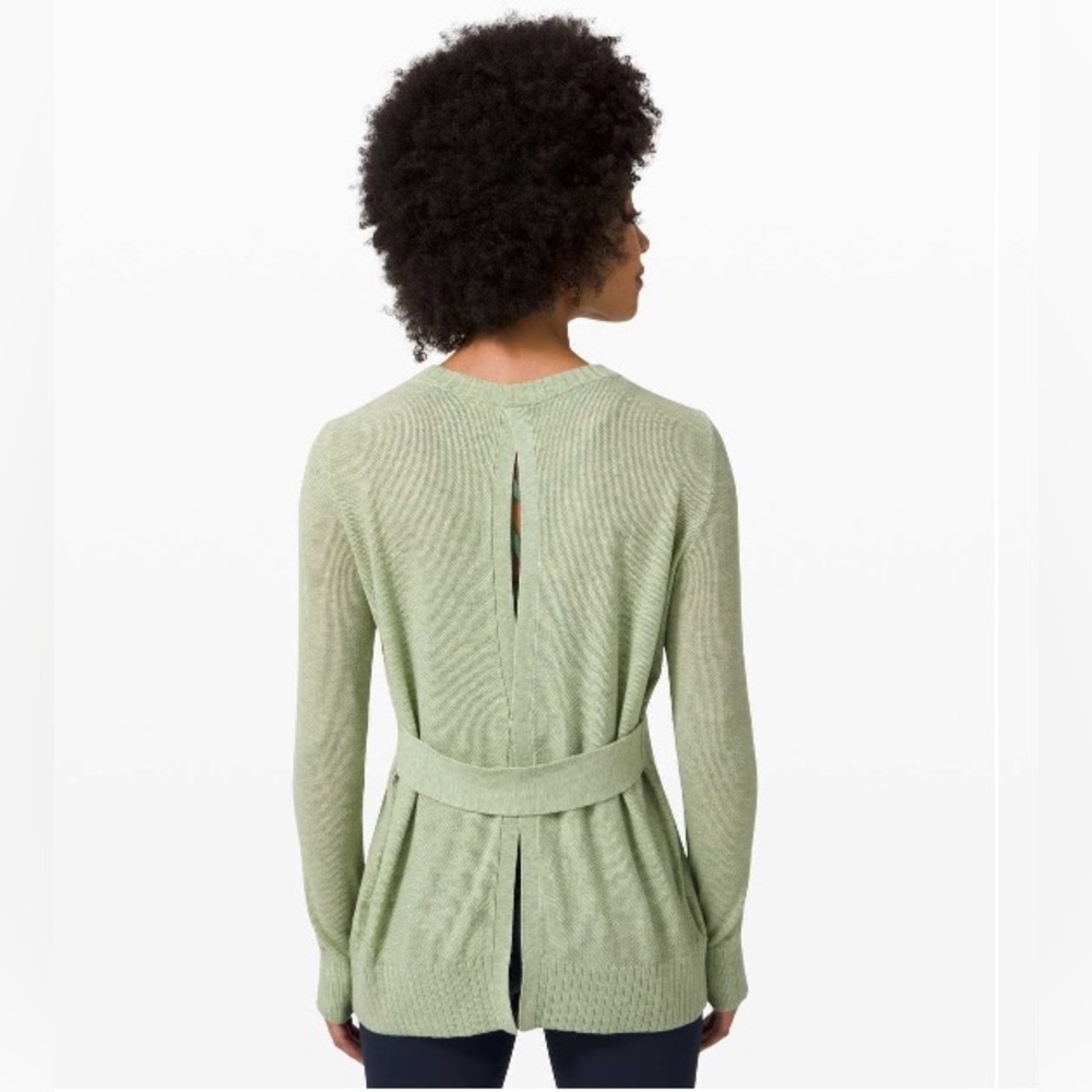 Lululemon Sincerely Yours Sweater | Heathered Springtime Green | Size 6 | NWT
